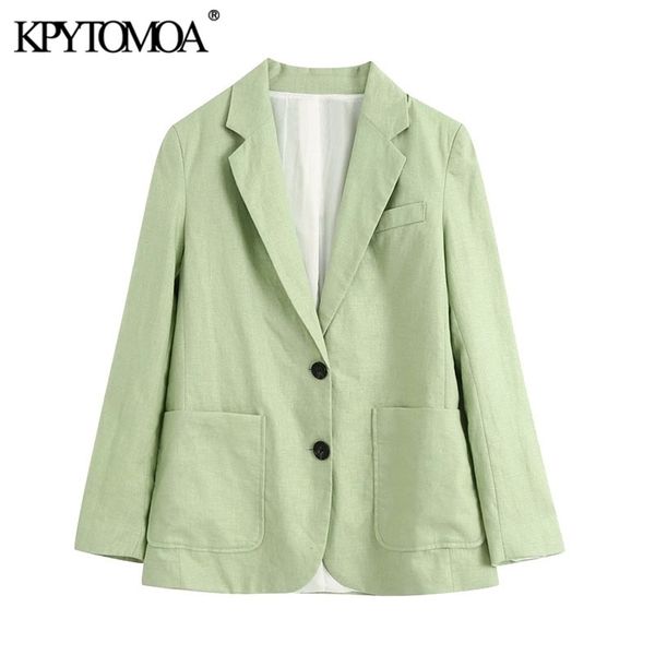 kpytomoa women 2020 fashion office wear single button linen blazer coat vintage long sleeve pockets female outerwear chic lj201214, White;black
kpytomoa women 2020 fashion office wear single button linen blazer coat vintage long sleeve pockets female outerwear chic lj201214, White;black