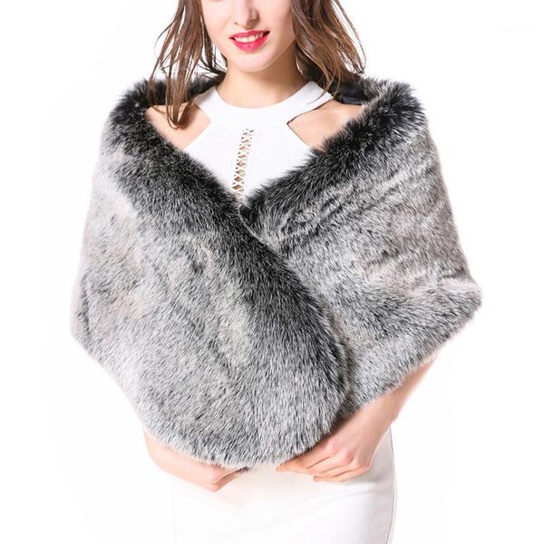 women's fur & faux zadorin women coat vintage shawl ladies winter fourrure poncho cape festival futro damskie1, Black
women's fur & faux zadorin women coat vintage shawl ladies winter fourrure poncho cape festival futro damskie1, Black