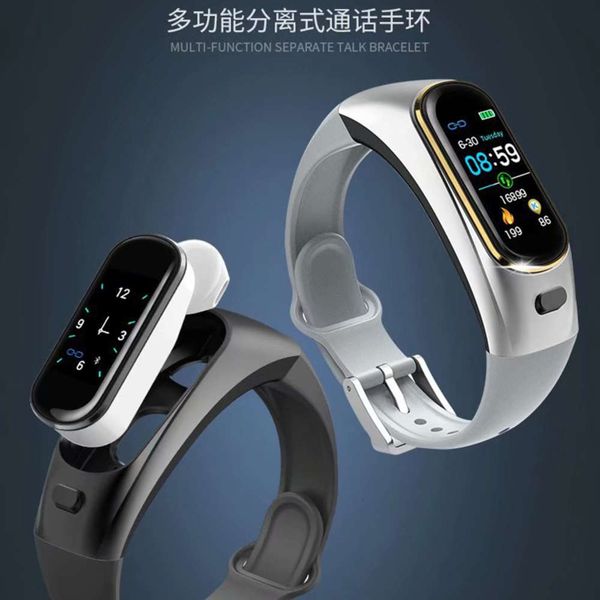 smart bluetooth headset two in one can answer the call heart rate blood prsure bracelet men's and women's step watch huaweiijn
smart bluetooth headset two in one can answer the call heart rate blood prsure bracelet men's and women's step watch huaweiijn