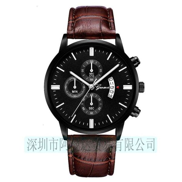 calendar 627 geneva belt watch with geneva men's quartz belt watch, Slivery;brown
calendar 627 geneva belt watch with geneva men's quartz belt watch, Slivery;brown