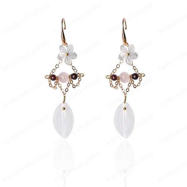 fashion shell natural stone white earring ethnic long pure and fresh dangle earrings jewelry for women, Silver
fashion shell natural stone white earring ethnic long pure and fresh dangle earrings jewelry for women, Silver