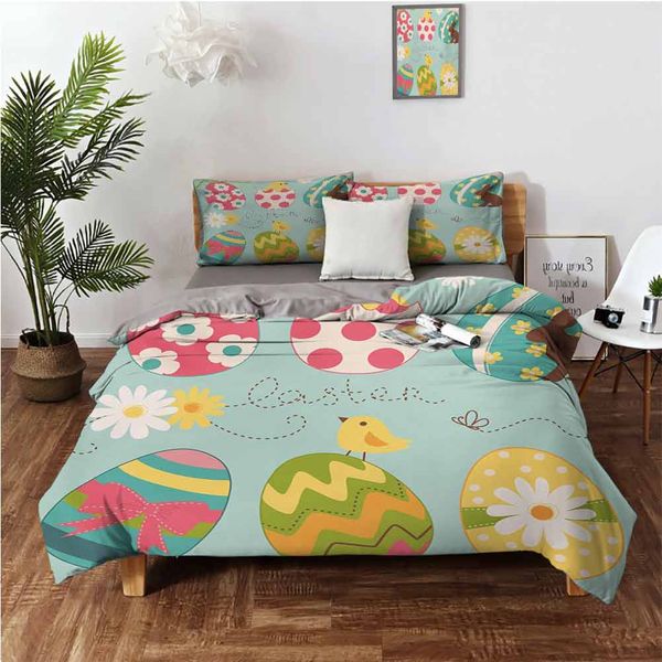 easter eggs with flowers zigzags lines and polka dots pattern colorful arrangementbedding 3-piece set
easter eggs with flowers zigzags lines and polka dots pattern colorful arrangementbedding 3-piece set