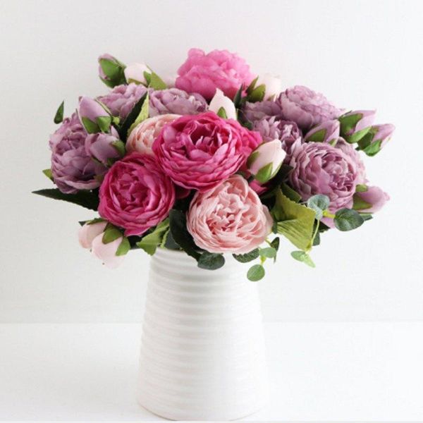 decorative flowers & wreaths silk rose peony artificial beautiful flores bouquet for wedding party home decoration mariage fake
decorative flowers & wreaths silk rose peony artificial beautiful flores bouquet for wedding party home decoration mariage fake