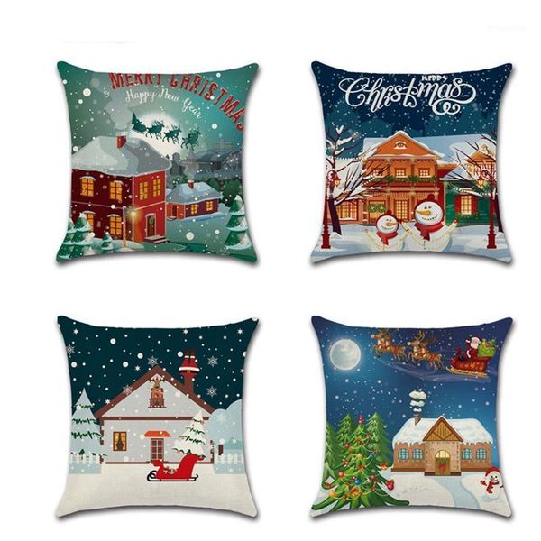 christmas day theme cushion covers home decor pillows cartoon snowman house sofa linen pillow covers 45*45cm1
christmas day theme cushion covers home decor pillows cartoon snowman house sofa linen pillow covers 45*45cm1