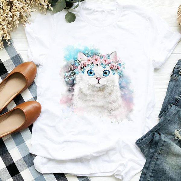 женщины lady cat 90s trend цветочные акварельные мультфильм пэт печать животных печать футболка рубашка верхняя графическая женская t tee же, White
женщины lady cat 90s trend цветочные акварельные мультфильм пэт печать животных печать футболка рубашка верхняя графическая женская t tee же, White
