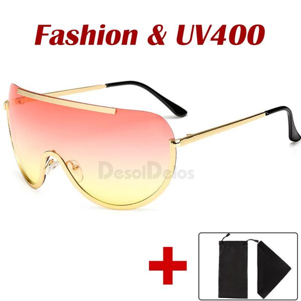sunglasses oversize shield big frame alloy one piece cool sun glasses women gold clear eyewear gradient 2021, White;black
sunglasses oversize shield big frame alloy one piece cool sun glasses women gold clear eyewear gradient 2021, White;black