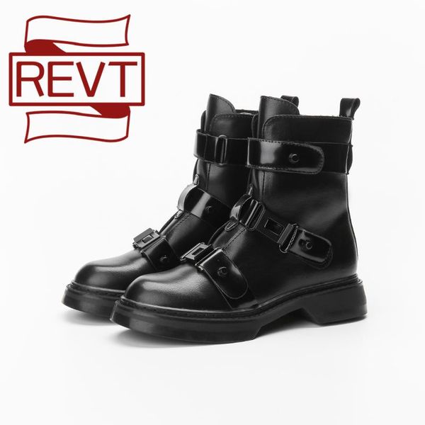 boots revt genuel leather 41 42 43 women spring autumn shoes thick heel short ankle female ins handsome locomotive boats, Black
boots revt genuel leather 41 42 43 women spring autumn shoes thick heel short ankle female ins handsome locomotive boats, Black