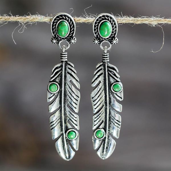 dangle & chandelier fashion feather earrings for women vintage bohemian green stone crochet jewelry wholesale 2021 d306, Silver
dangle & chandelier fashion feather earrings for women vintage bohemian green stone crochet jewelry wholesale 2021 d306, Silver