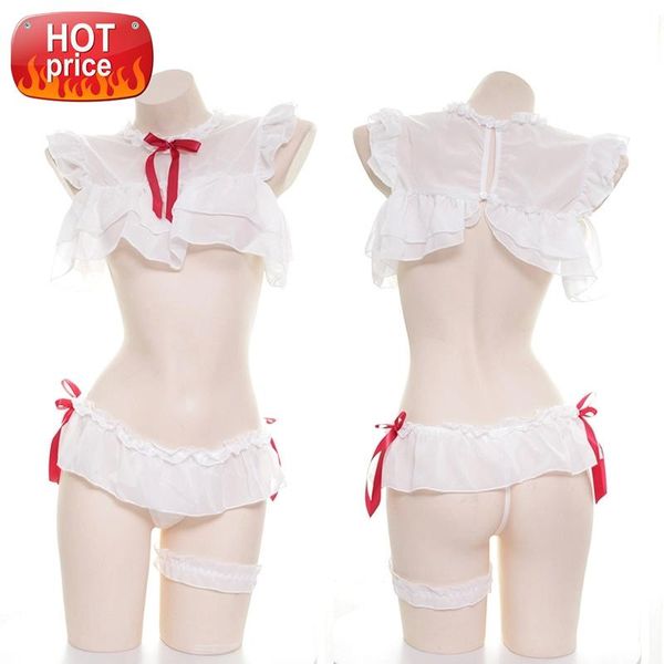 japanese lolita chiffon white nightdress cosplay pajamas girl translucent bow short underwear set open cup bra lingerie #yb7a, Black;white 
japanese lolita chiffon white nightdress cosplay pajamas girl translucent bow short underwear set open cup bra lingerie #yb7a, Black;white