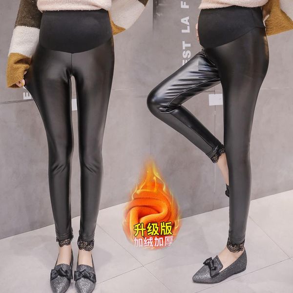 939# winter thick warm plus velvet black pu maternity pencil pants belly legging clothes for pregnant women pregnancy trousers, White
939# winter thick warm plus velvet black pu maternity pencil pants belly legging clothes for pregnant women pregnancy trousers, White