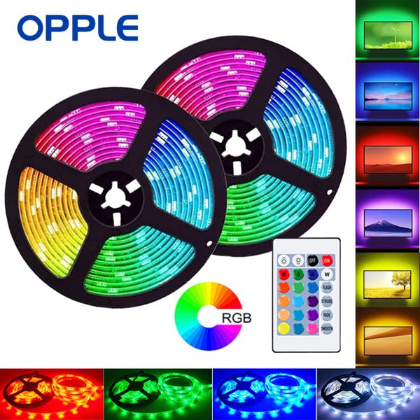opple rgb led strip light 2m 5m usb flexible lamp 5050 remote desk room decoration backlight computer tv decor desksetup for bedroom
opple rgb led strip light 2m 5m usb flexible lamp 5050 remote desk room decoration backlight computer tv decor desksetup for bedroom