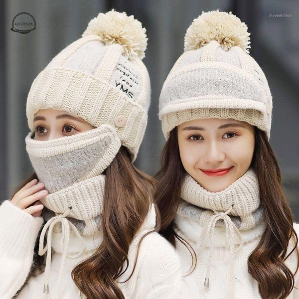 winter sets 3 women winter knit beanies hat with bib mask female ear protection skullies hat warm velvet thick riding wool cap1, Blue;gray
winter sets 3 women winter knit beanies hat with bib mask female ear protection skullies hat warm velvet thick riding wool cap1, Blue;gray