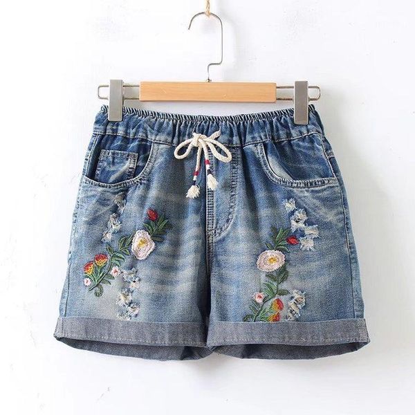 summer denim shorts female new loose hole high waisted shorts summer rose embroidery1, White;black
summer denim shorts female new loose hole high waisted shorts summer rose embroidery1, White;black