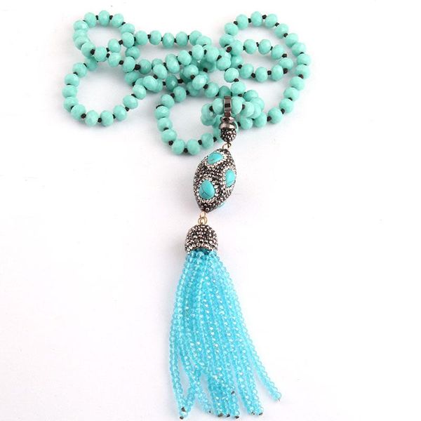 pendant necklaces fashion bohemian jewelry blue long crystal glass knotted handmake paved ball cross necklace, Silver
pendant necklaces fashion bohemian jewelry blue long crystal glass knotted handmake paved ball cross necklace, Silver