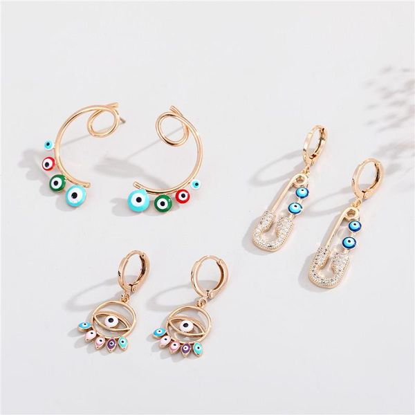 hoop & huggie 1pair vintage creative turkish evil eye pin earrings for women punk ethnic hollow colorful round lucky ear stud jewelry, Golden;silver
hoop & huggie 1pair vintage creative turkish evil eye pin earrings for women punk ethnic hollow colorful round lucky ear stud jewelry, Golden;silver