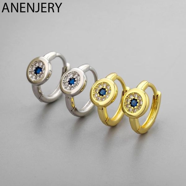 anenjery 925 sterling silver blue eyes zircon small hoop earrings for women men couple jewelry wholesale s-e1420, Golden;silver
anenjery 925 sterling silver blue eyes zircon small hoop earrings for women men couple jewelry wholesale s-e1420, Golden;silver