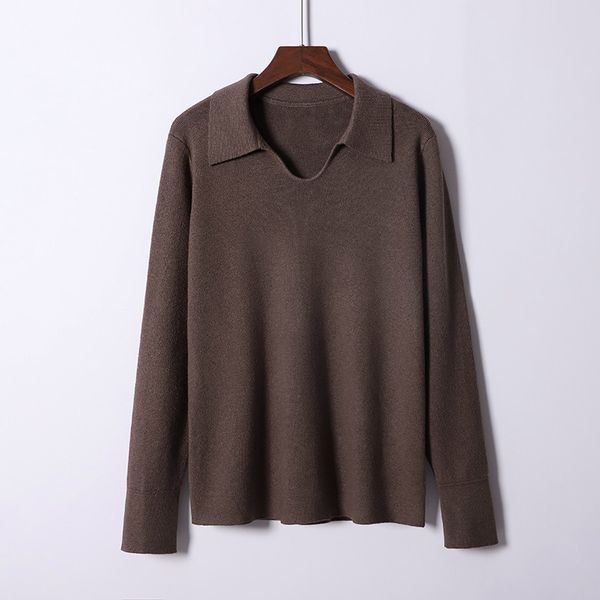 2021 new turn down collar women's sweater autumn winter thick warm pullovers long sleeve female jumper knitted mujer jersey e5xf, White;black
2021 new turn down collar women's sweater autumn winter thick warm pullovers long sleeve female jumper knitted mujer jersey e5xf, White;black