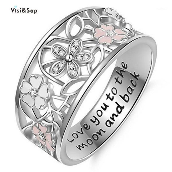 visisap romantic blossoming flowers hollow rings for women gifts engrave love you to the moon back ring wholesale factory b24241, Slivery;golden
visisap romantic blossoming flowers hollow rings for women gifts engrave love you to the moon back ring wholesale factory b24241, Slivery;golden