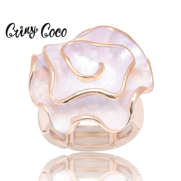 cring coco jewelry fashion rose flower ring trendy metal gold silver color rings for women friend gifts woman's accesories, Golden;silver
cring coco jewelry fashion rose flower ring trendy metal gold silver color rings for women friend gifts woman's accesories, Golden;silver