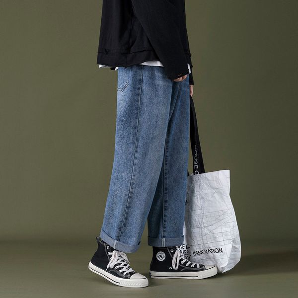 2021 male brem spring and in new autumn drop leg-straight pants youth fashion xzpv, Blue
2021 male brem spring and in new autumn drop leg-straight pants youth fashion xzpv, Blue