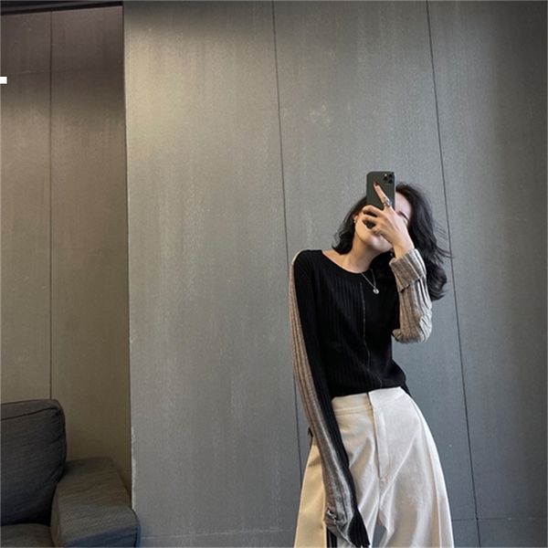 autumn 2021 new mesh grey pullover sweater vintage pop style woman clothes k4z7 lotn, White;black
autumn 2021 new mesh grey pullover sweater vintage pop style woman clothes k4z7 lotn, White;black