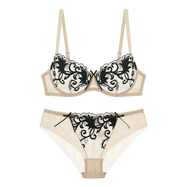 transparent underwear women set see through bra set lace lingerie embroidery brasier 3/4 cup hollow out brassiere panties lj201211, Red;black
transparent underwear women set see through bra set lace lingerie embroidery brasier 3/4 cup hollow out brassiere panties lj201211, Red;black