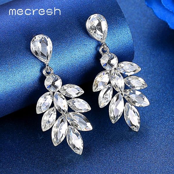 mecresh cute lovely marquise crystal bridal earrings wedding engagement jewelry women leaf drop dangle earrings 3 colors meh1626, Silver
mecresh cute lovely marquise crystal bridal earrings wedding engagement jewelry women leaf drop dangle earrings 3 colors meh1626, Silver