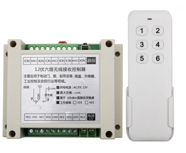 remote controlers dc12v 6ch 10a rf wireless control switch system transmitter+ receiver light /lamp/ window/garage doors & smart home1
remote controlers dc12v 6ch 10a rf wireless control switch system transmitter+ receiver light /lamp/ window/garage doors & smart home1