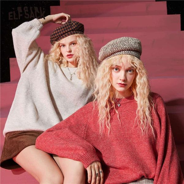 elfsack candy color сплошные повседневные вязаные минималистские женщины свитера, 2020 осенний эльф чистый полный рукав корейские дамы ежедн, White;black
elfsack candy color сплошные повседневные вязаные минималистские женщины свитера, 2020 осенний эльф чистый полный рукав корейские дамы ежедн, White;black