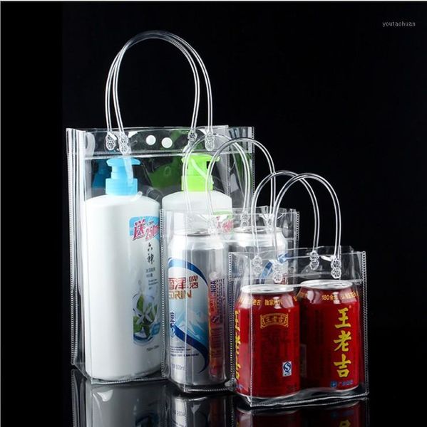 gift wrap 100pcs/lot transparant pvc tote packaging bags with handle clear plastic handbag fashion button1
gift wrap 100pcs/lot transparant pvc tote packaging bags with handle clear plastic handbag fashion button1