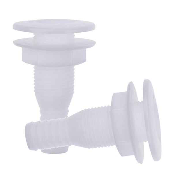 2 pieces white plastic thru-hull bilge pump and aerator 3/4\" hose fitting for boats
2 pieces white plastic thru-hull bilge pump and aerator 3/4\" hose fitting for boats