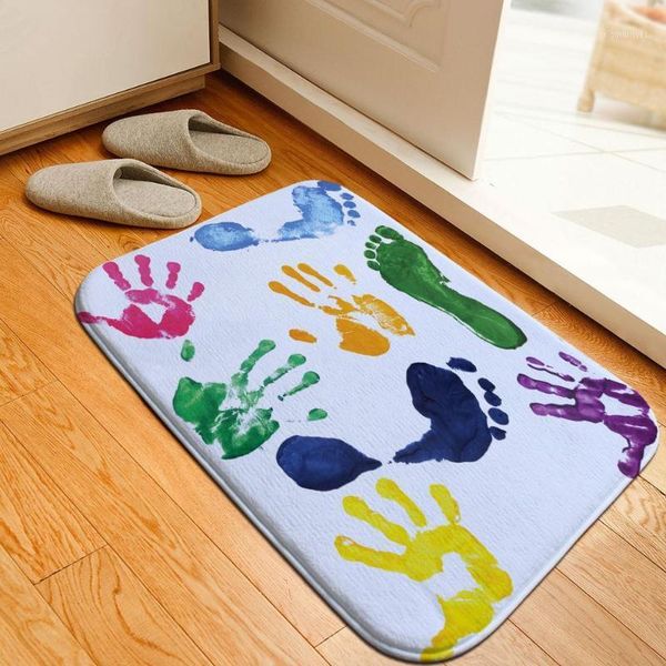 colorful handprint footprints bathroom mat rug soft crystal fleece anti-skid kitchen carpet balcony doormat for home decor1
colorful handprint footprints bathroom mat rug soft crystal fleece anti-skid kitchen carpet balcony doormat for home decor1