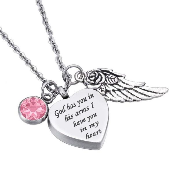 pendant necklaces personalzied stainless steel cremation god has you in his arms... memorial birthstone ashes urn necklace name engraved, Silver
pendant necklaces personalzied stainless steel cremation god has you in his arms... memorial birthstone ashes urn necklace name engraved, Silver