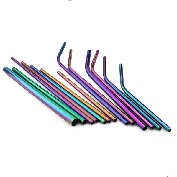 2-pcs colorful rainbow straw set 304 stainless steel drinking straw 16/19/21/23/26cm 12mm reusable bent metal drink str qylpez
2-pcs colorful rainbow straw set 304 stainless steel drinking straw 16/19/21/23/26cm 12mm reusable bent metal drink str qylpez