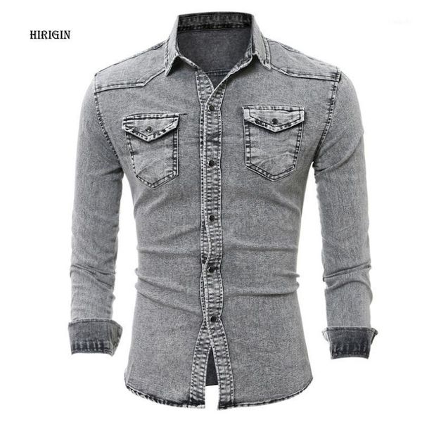 fashion autumn denim shirt men cotton jeans casual shirts slim long sleeve cowboy shirt stylish wash slim fit 1, White;black
fashion autumn denim shirt men cotton jeans casual shirts slim long sleeve cowboy shirt stylish wash slim fit 1, White;black