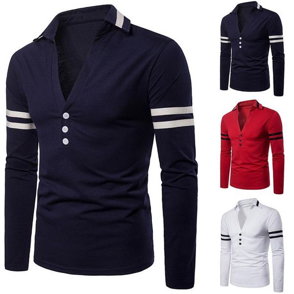 men's sweaters fashion solid deep v neck button casual mens knitted turndown collar long sleeve striped pullover sweater white, White;black
men's sweaters fashion solid deep v neck button casual mens knitted turndown collar long sleeve striped pullover sweater white, White;black