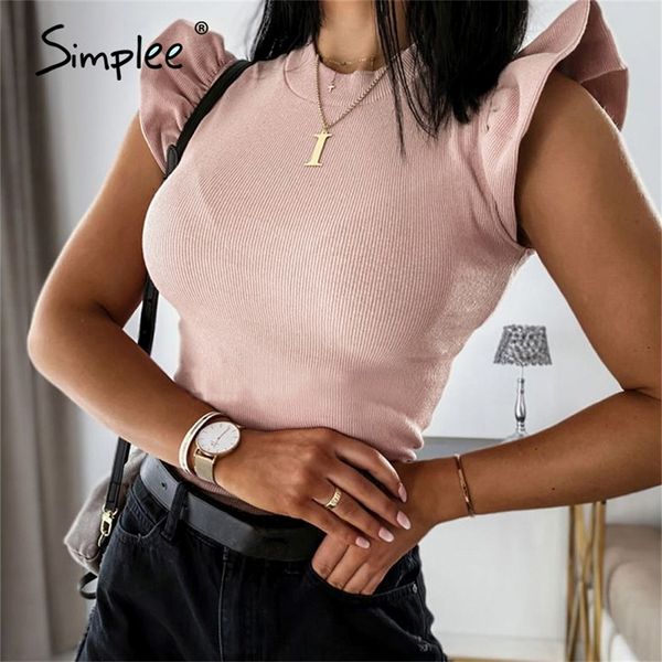 simplee casual solid shirt women elegant ruffle sleeve high street shirt slim o neck office blouse ladies lj200812, White
simplee casual solid shirt women elegant ruffle sleeve high street shirt slim o neck office blouse ladies lj200812, White