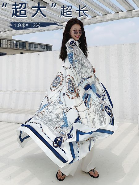sun proof towel, beach silk scarf, super large tourism p taking, autumn and winter shawl, women chaka salt lake, Blue;gray
sun proof towel, beach silk scarf, super large tourism p taking, autumn and winter shawl, women chaka salt lake, Blue;gray