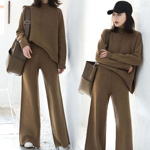 women 2020 spring autumn solid casual sweater tracksuit female turtleneck pullovers & high waist pants knitted 2 pieces set y4741, White
women 2020 spring autumn solid casual sweater tracksuit female turtleneck pullovers & high waist pants knitted 2 pieces set y4741, White