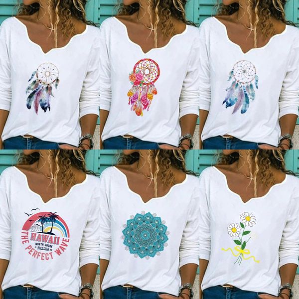 p2002 selling autumn coat t-shirt and winter 2020 new fashion casual daisy printed t-shirt for women rej7s, White
p2002 selling autumn coat t-shirt and winter 2020 new fashion casual daisy printed t-shirt for women rej7s, White