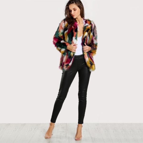 fashion slim faux fur coat long sleeves casual colorful short women overcoats winter warm soft female outwear jacket office lady1, Black
fashion slim faux fur coat long sleeves casual colorful short women overcoats winter warm soft female outwear jacket office lady1, Black