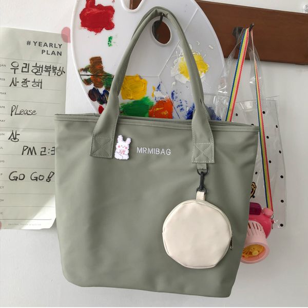 kawaii nylon capacity handbag teenage girls purse shoulder bags waterproof womentote pure color eco simple shopping bag c1223 
kawaii nylon capacity handbag teenage girls purse shoulder bags waterproof womentote pure color eco simple shopping bag c1223