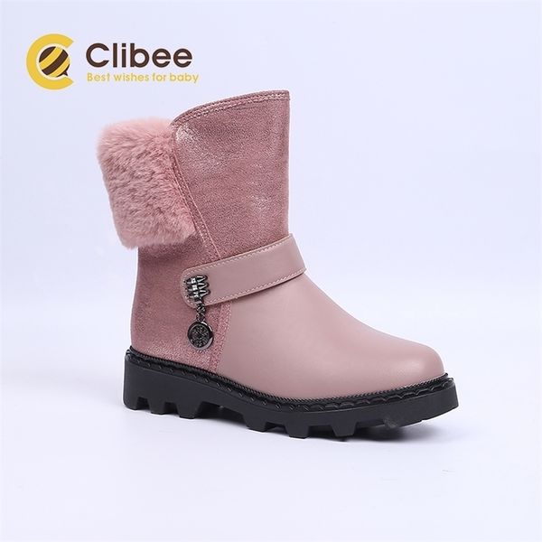 clibee warm winter kids boots girls waterproof thicken sole wool lining boots children high calf shoes with zipper size 32-37 lj201202, Black;grey
clibee warm winter kids boots girls waterproof thicken sole wool lining boots children high calf shoes with zipper size 32-37 lj201202, Black;grey