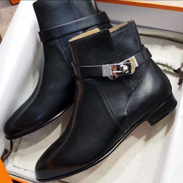 winter famous kelly women ankle boots knight booty flats round toe buckles women's martin booties elegant martin boots party,wedding eu, Black
winter famous kelly women ankle boots knight booty flats round toe buckles women's martin booties elegant martin boots party,wedding eu, Black
