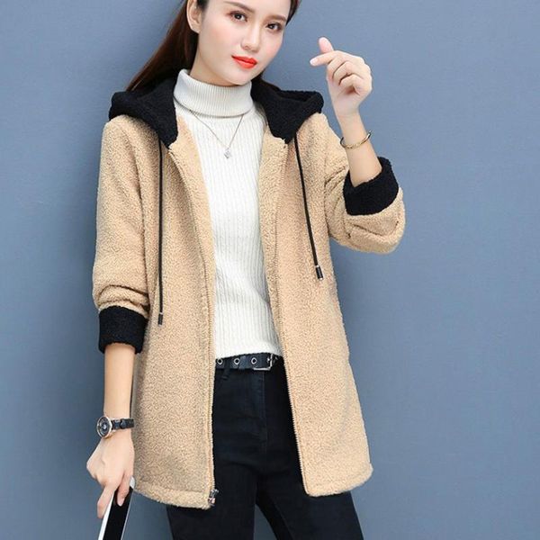 fashion lady cardigan solid hoodies winter jacket cashmere hooded jacket for women long sleeve blouse sport coat #t2g, Black;brown
fashion lady cardigan solid hoodies winter jacket cashmere hooded jacket for women long sleeve blouse sport coat #t2g, Black;brown