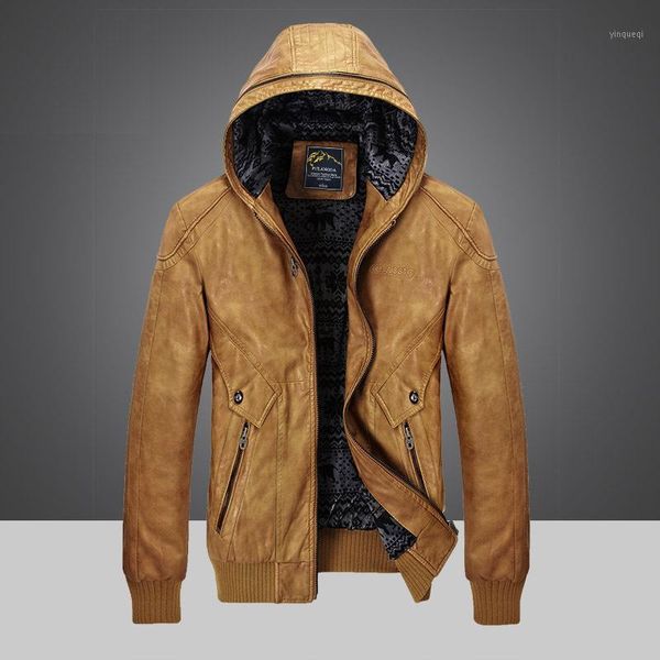 winter new add wool upset men hooded pu leather jacket leisure fashion loose big yards locomotive fur 99701, Black
winter new add wool upset men hooded pu leather jacket leisure fashion loose big yards locomotive fur 99701, Black