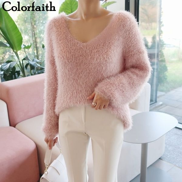 colorfaith new autumn winter women's sweaters loose casual fashionable minimalist korean style knitting ladies sw9160 201130, White;black
colorfaith new autumn winter women's sweaters loose casual fashionable minimalist korean style knitting ladies sw9160 201130, White;black