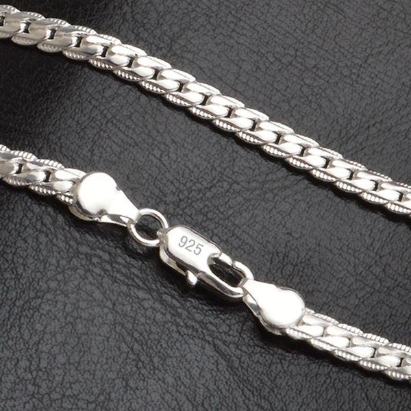 5mm 925 sterling silver necklace flat snake link chain lobster clasp collares necklaces for women men s-n21
5mm 925 sterling silver necklace flat snake link chain lobster clasp collares necklaces for women men s-n21