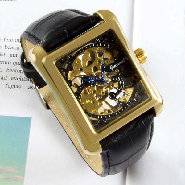 european and american fashion high-end factory direct sales camel square watch transparent cutout mechanical mens watch manual manipulator f, Slivery;brown
european and american fashion high-end factory direct sales camel square watch transparent cutout mechanical mens watch manual manipulator f, Slivery;brown