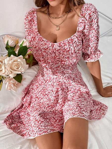 floral print flounce sleeve romper h7ak#, White
floral print flounce sleeve romper h7ak#, White